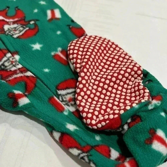 Baby/Infant Jammies For Your Families Santa Pattern Microfleece Blanket Sleep On - Picture 4 of 8